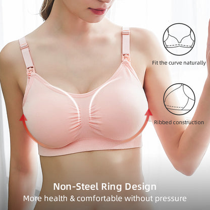 Seamless Nursing Maternity Bra – Ultra Comfort Wireless Design
